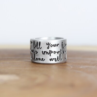 Inspiration Ring, Custom Word Ring - image3
